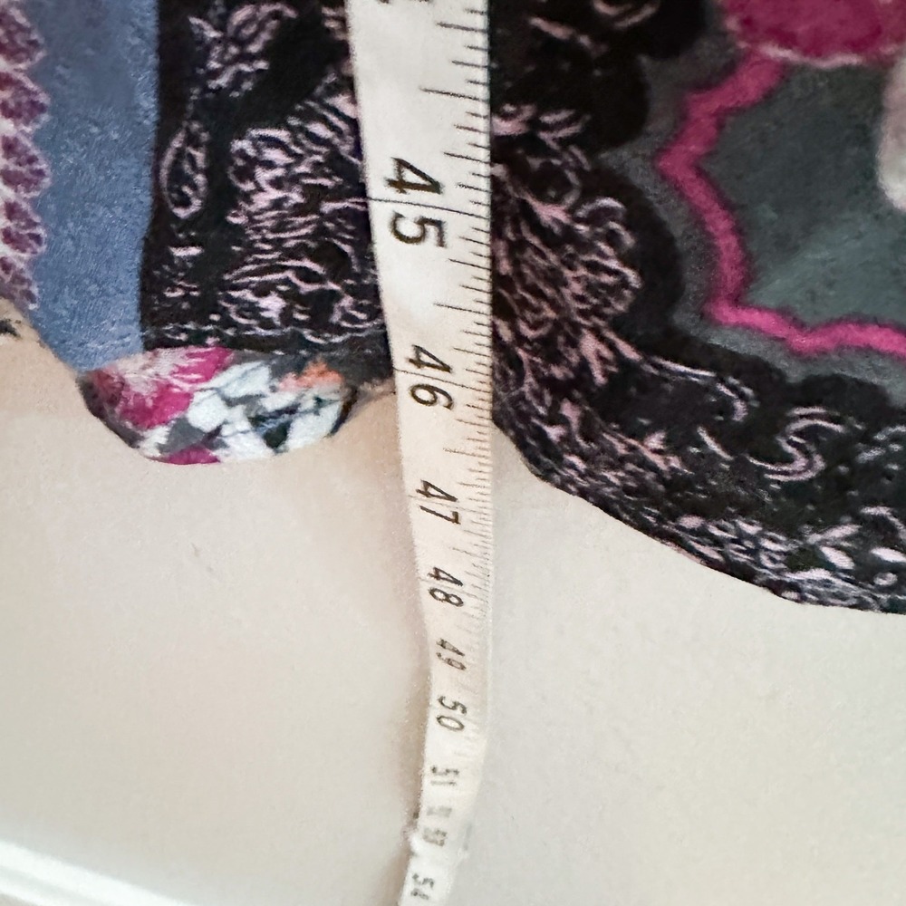 Free People Intimately Stevie Boho Maxi Dress Floral Patchwork Lace Trim Size XS - Picture 10 of 13